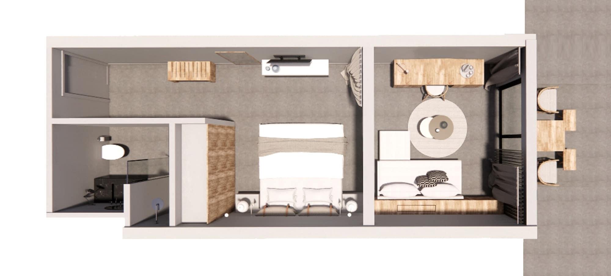Elissa Adults-Only Lifestyle Beach Resort Kallithea  Luaran gambar 3D rendering of a bathroom
